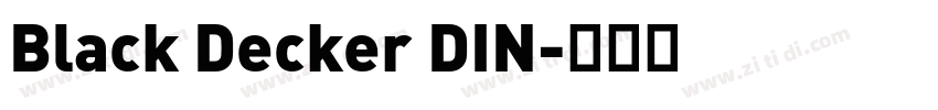 Black Decker DIN字体转换